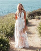 Robe longue Antonia - Blanche